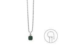 Collier 4US: Cesare Paciotti Homme in Acier Malachite 4UCL8533